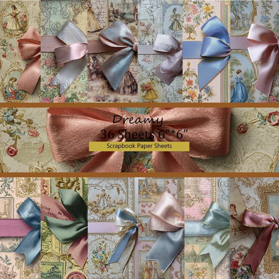 36 Sheets 6"x6" Decorative Scrapbook Paper: Metallic-Accent Geometrics for Scrapbooking, Origami & Journal Design .