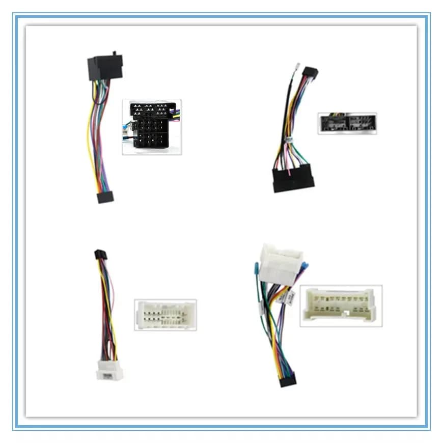 16pin Autoradio Cavo di Alimentazione Cablaggio Adattatore Per Hyundai Elantra Accent Azera i10 i20 i30 ix55 Tucson KIA Carens Picanto Rio