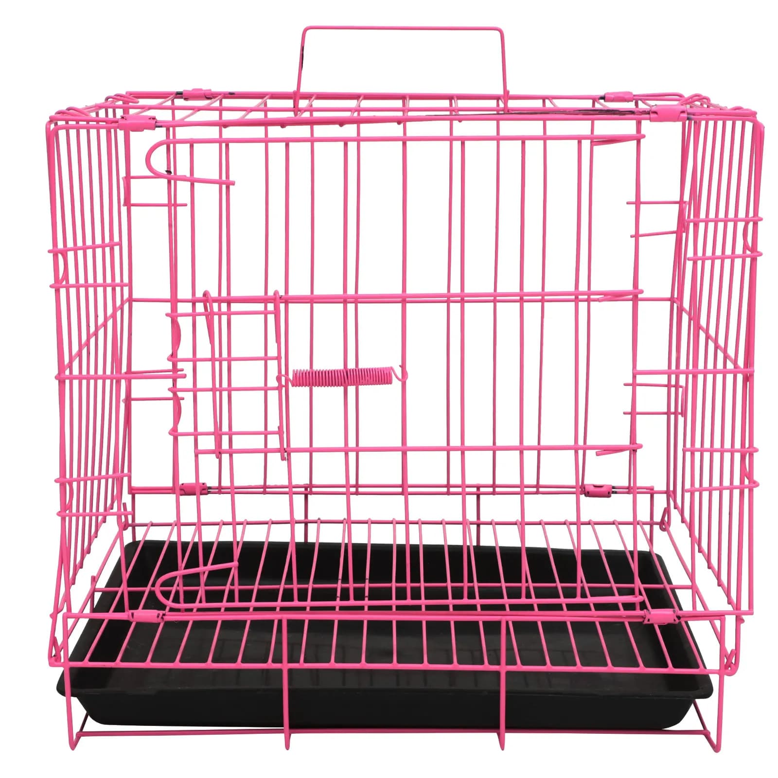 Gabbia Pieghevole per Cani in Acciaio, Cuccia Durevole per Animali Domestici, Trasportino Pieghevole per Interni ed Esterni, Gabbia per Cani, Forniture per Animali Domestici