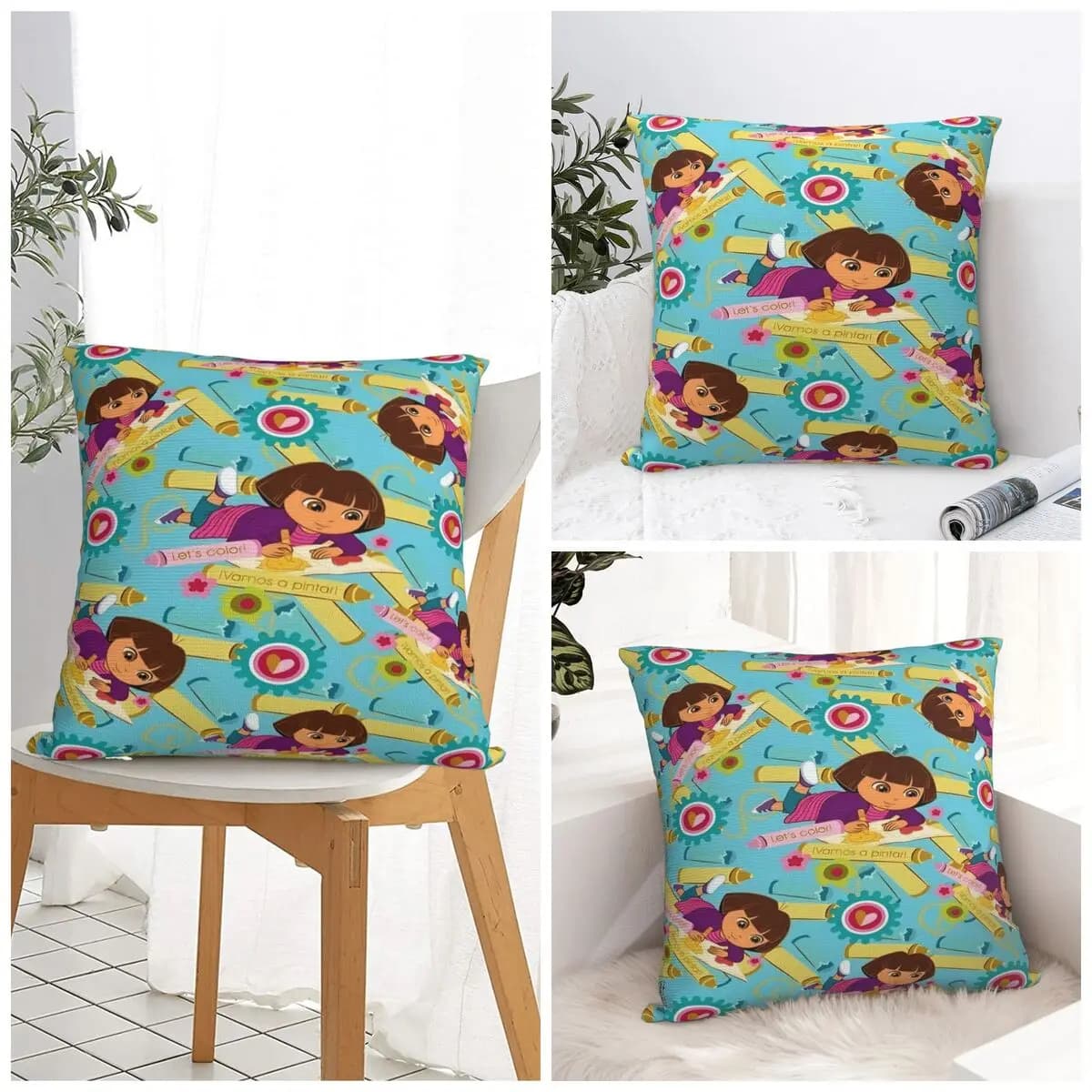 Cartoon D-Dora The E-Explorer Adventure Federa Morden Pillow Federa Design Federa for sofa Decorative for the house