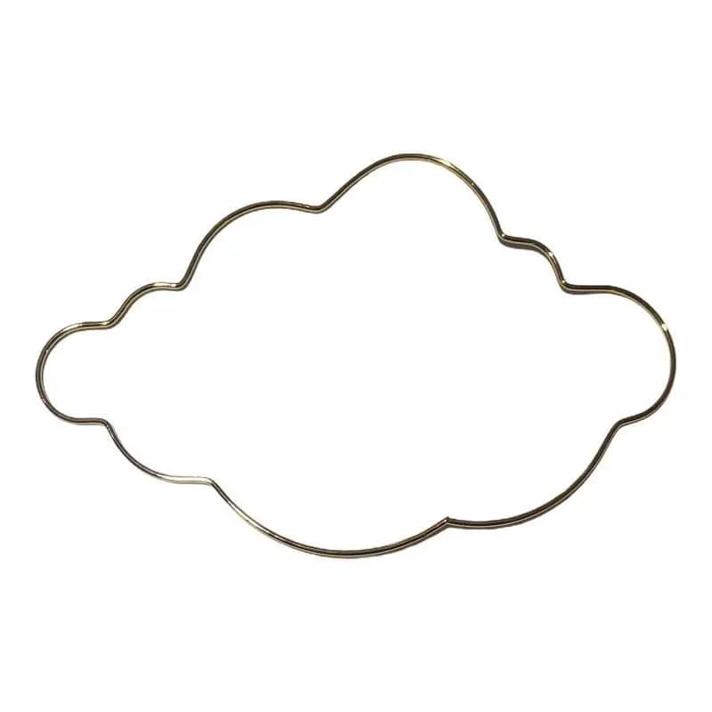 652F Dream Catcher Metal Hoops Irregular Cloud Elk for Cat Animal Shaped Macrame Craft Iron Rings DIY Wind Hanging Deco