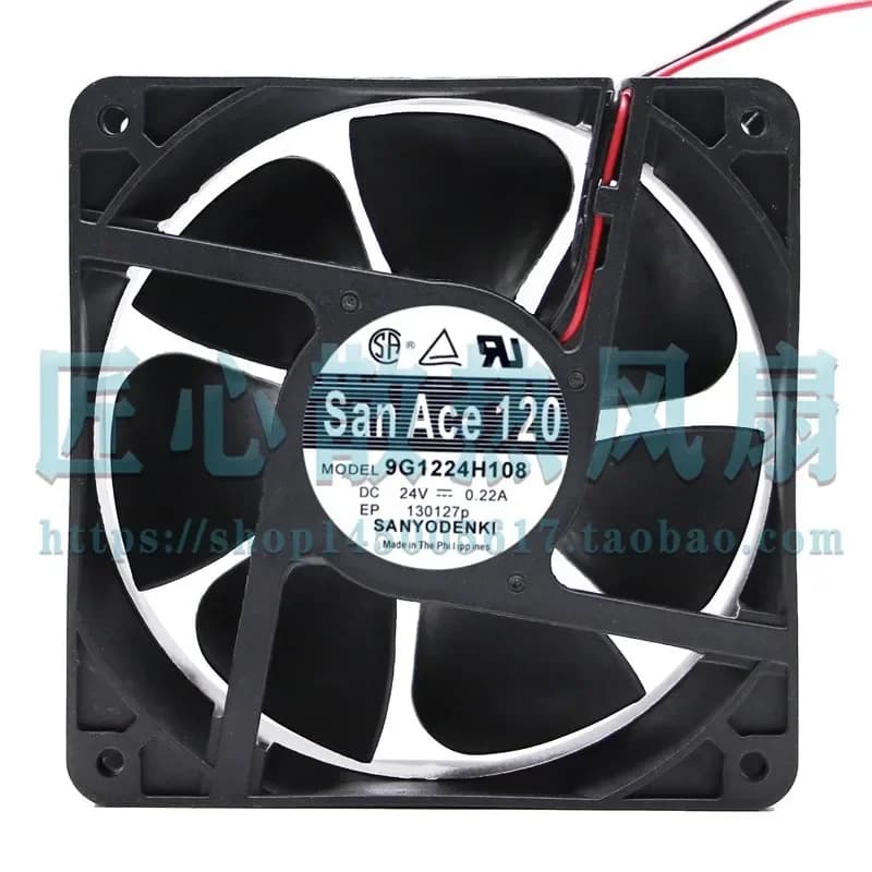 9G1224H108 DC24V 0.22A Original Japan Sanyo Fan for SANYO 120 x 120 x 38 mm