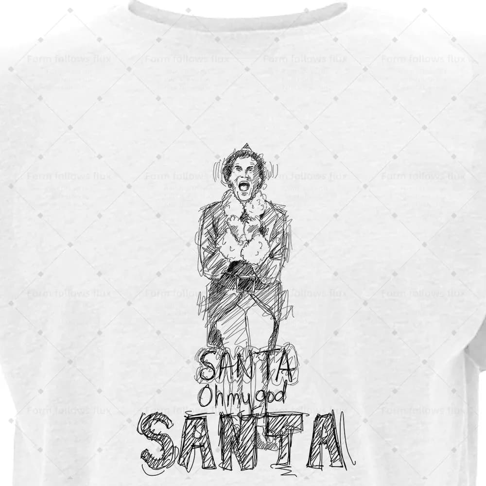 T-Shirt con Cappuccio da Uomo 2026, Stile Fumetto Disegnato a Mano, Tema Elfo Natalizio, Unisex, Taglie S-6XL, Adatto anche per Taglie Forti