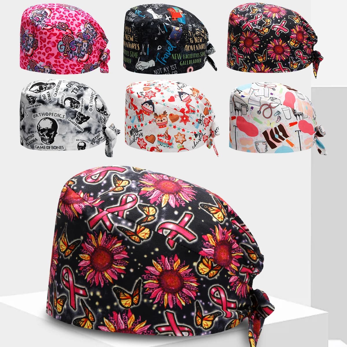 Cappello da Infermiera ad Asciugatura Rapida per Donne, Regolabile ed Elastico, Cappello Medico per Cliniche Veterinarie e Odontoiatriche, Modello M1350