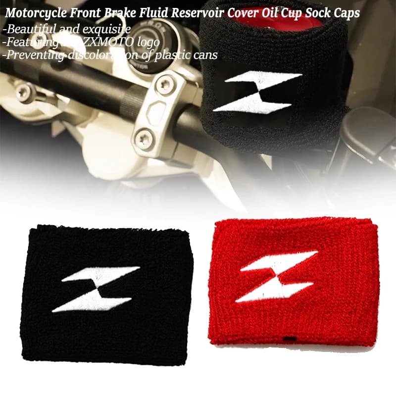 Nuovo per ZXMOTO 500RR 500F ZX500RR ZX500F 820RR Accessori Moto: Calza Elastica per Serbatoio Fluido Freni