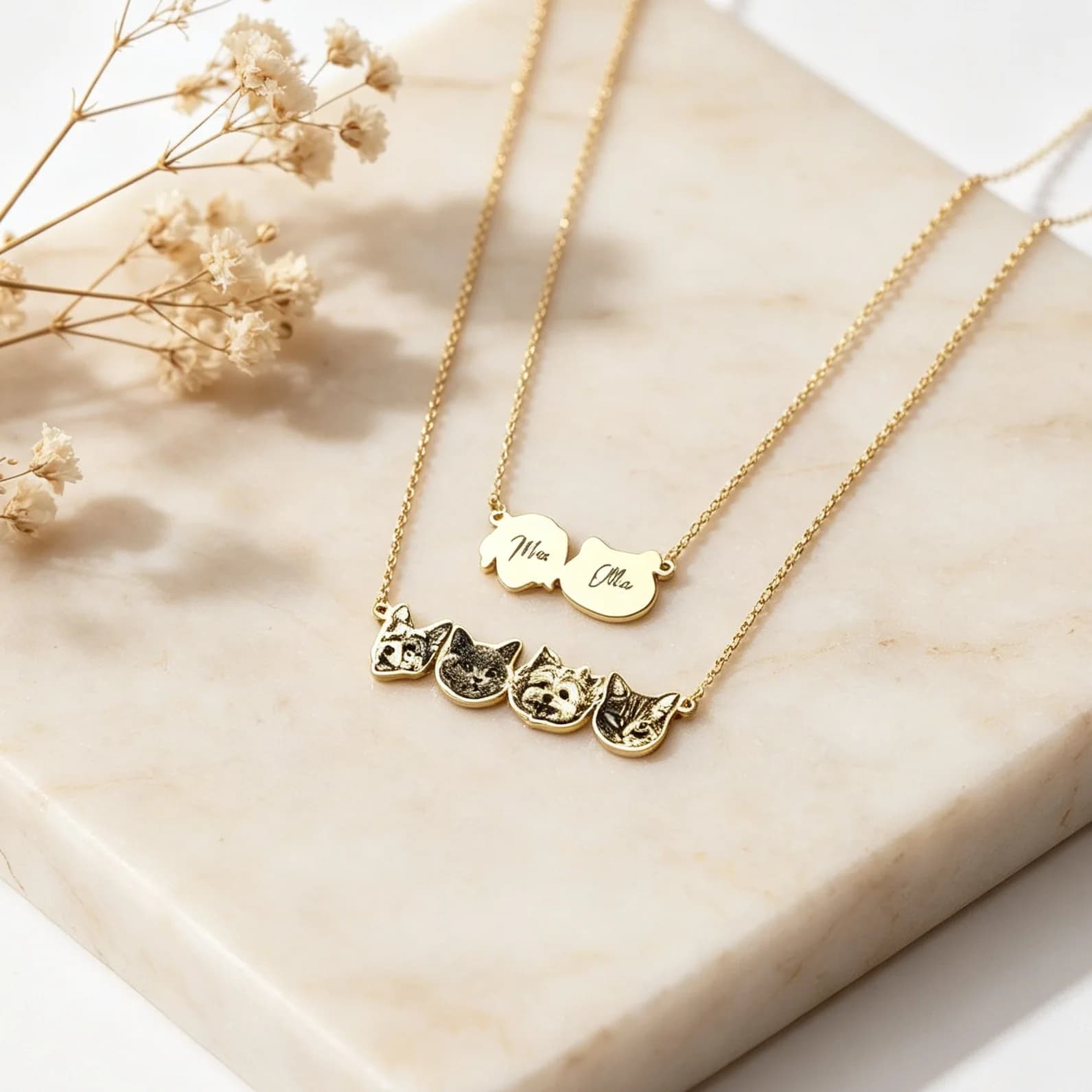 Collana Personalizzata in Acciaio Inox Placcato Oro e Argento con Foto Incisa al Laser, Ciondoli e Collane Choker Personalizzate, Regalo