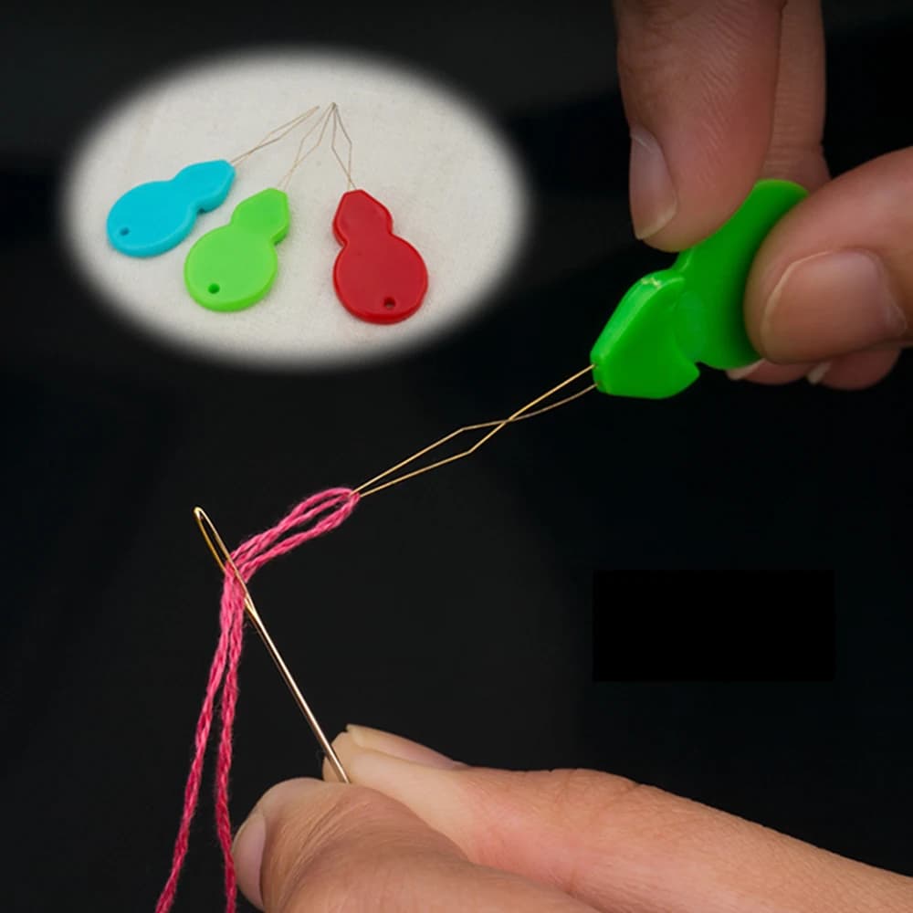 10/50/100pcs New Bow DIY Needle Threader Sewing Tool Hand Machine Stitch Insertion