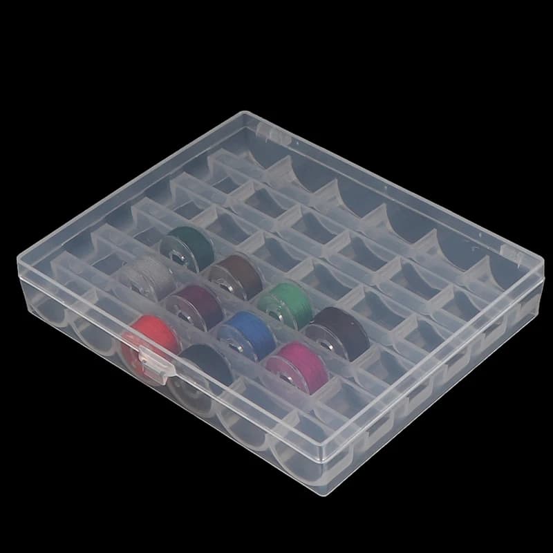 1pc 36 bobine bobine vuote scatola di immagazzinaggio accessori per cucire strumenti macchina da cucire in plastica custodia per bobina organizzatore di aghi per maglieria