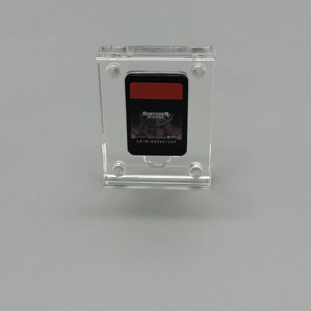 Custodia rigida per cartucce con guscio rigido per giochi con copertura magnetica in acrilico ad alta trasparenza con una fessura per SWITCH NS