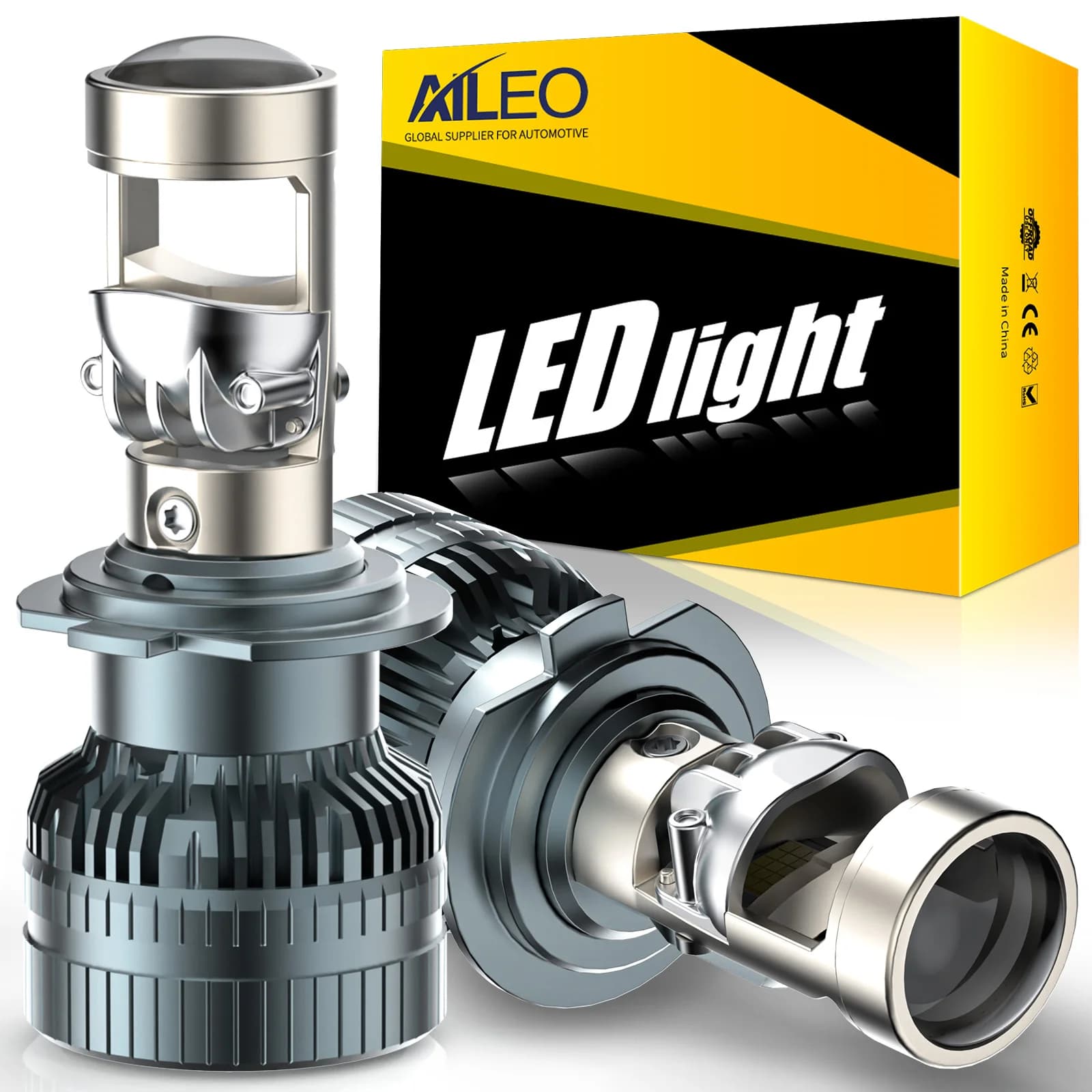 Proiettore LED Lente Faro H7 H11 H8 9005 9006 HB3 HB4 Lampadina per auto 6000K Canbus Turbo Ad alta potenza Mini Auto/Moto Lampada fendinebbia