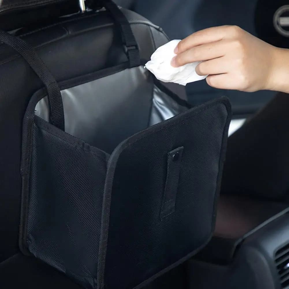 Car Trash Can Hanging Storage Bag Universal Storage Box On The Back Of The Seat Waterproof Car Storage Bag