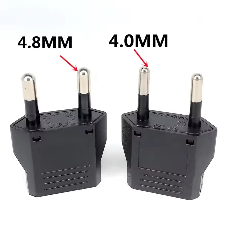 Adattatore da Viaggio Universale Portatile da US a EU con Convertitore di Presa AC e Spina Euro/KR