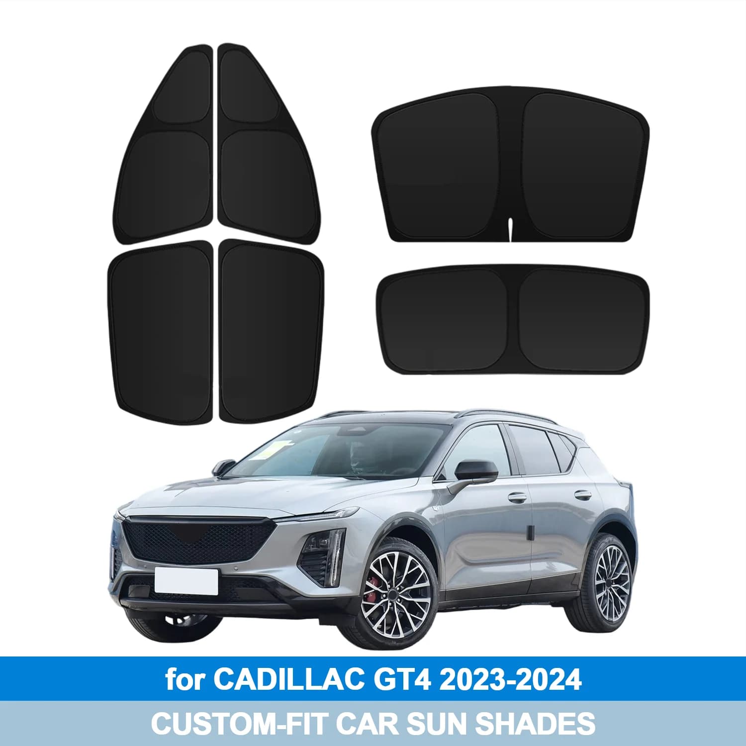 Parasole per Parabrezza e Finestrini Laterali CADILLAC GT4 2023-2024, Copertura Protettiva per la Privacy