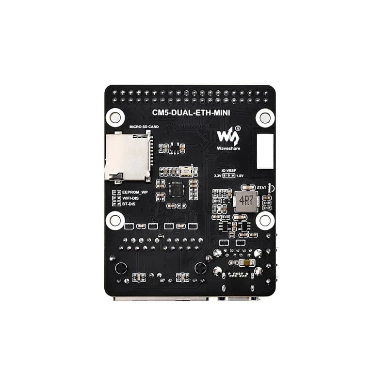 Dual Gigabit Ethernet Small Mini Expansion Board for Raspberry Pi CM5 Computing Module