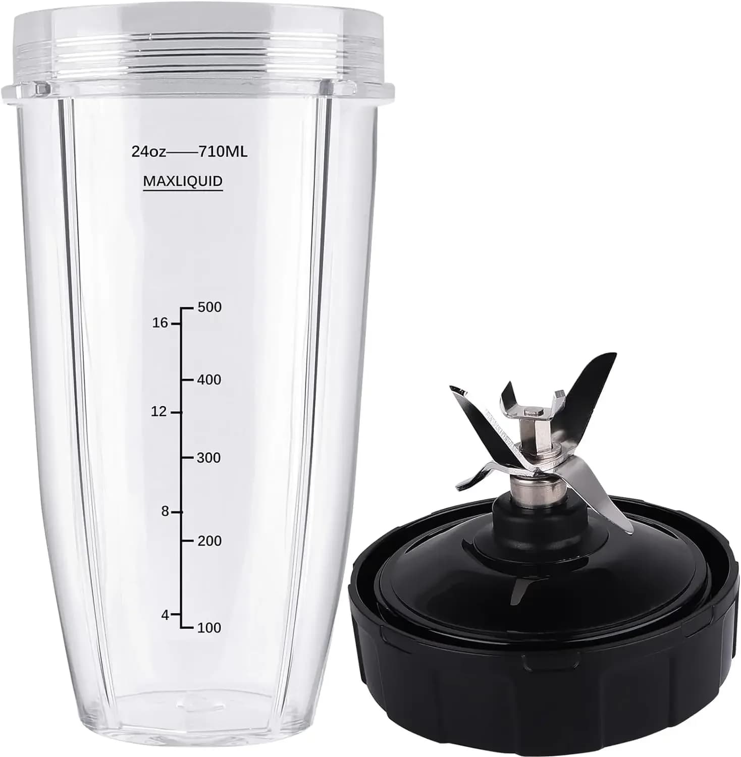 Tazza da 24/32 once con parti di ricambio per frullatore con lama estrattore per Nutri Ninja Auto iQ BN801 BL480 BL640 BL642 NN100 BL2012