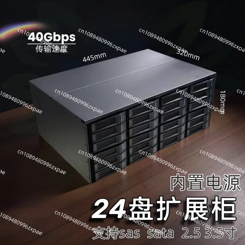 24‑bay 4U Rack‑mount NAS Storage Expansion Cabinet High‑speed Hard‑disk Enclosure With Integrated Internal Power Supply