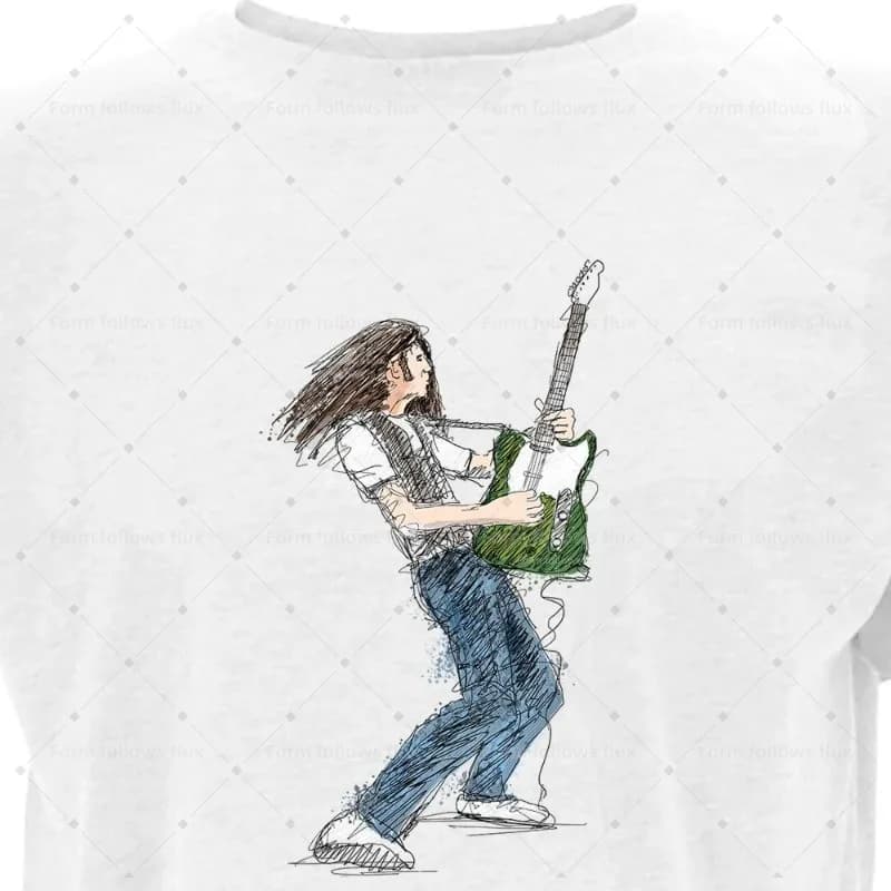 T-shirt con cappuccio da uomo 2026, stile fumetto disegnato a mano Francis Rossi – Status Quo – Colour Rock, unisex, taglie dalla S alla 6XL, adatto anche alle taglie forti