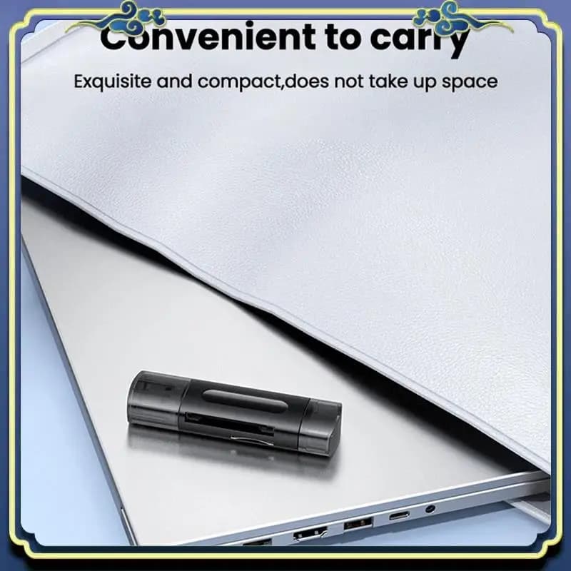 Lettore di schede SD portatile da USB 2.0 a adattatore per schede di memoria Micro-SD TF per PC Accessori per laptop Lettore di schede multi smart card