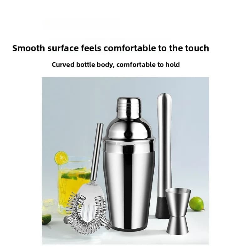 Bar Cocktail Making Kit, Stainless Steel Shaker Cup & Professional Barware