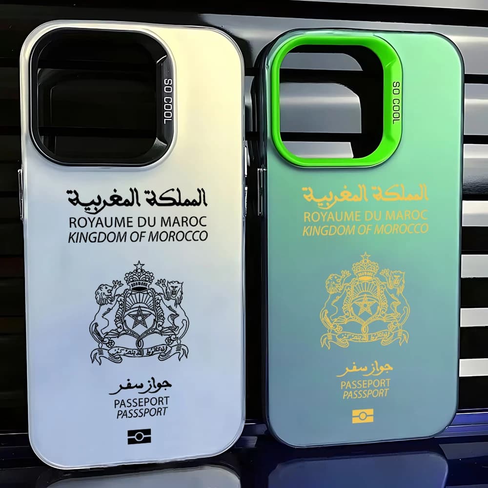 Morocco Passport Phone Case for Samsung Galaxy A16 A06 A35 A55 A25 A05S A15 A56 A54 A36 A34 A24 A26 A14 A05 4G 5G Matte Cover