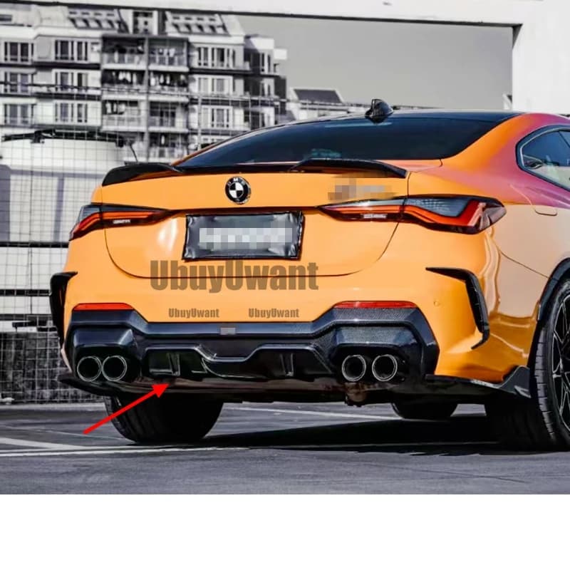 New G22 G23 3 Pcs Carbon Fiber Rear Diffuser Bumper Splitter Spoiler For BMW 4 Series G22 G23 M440i SQ Car Tuning 2020 2021 Up