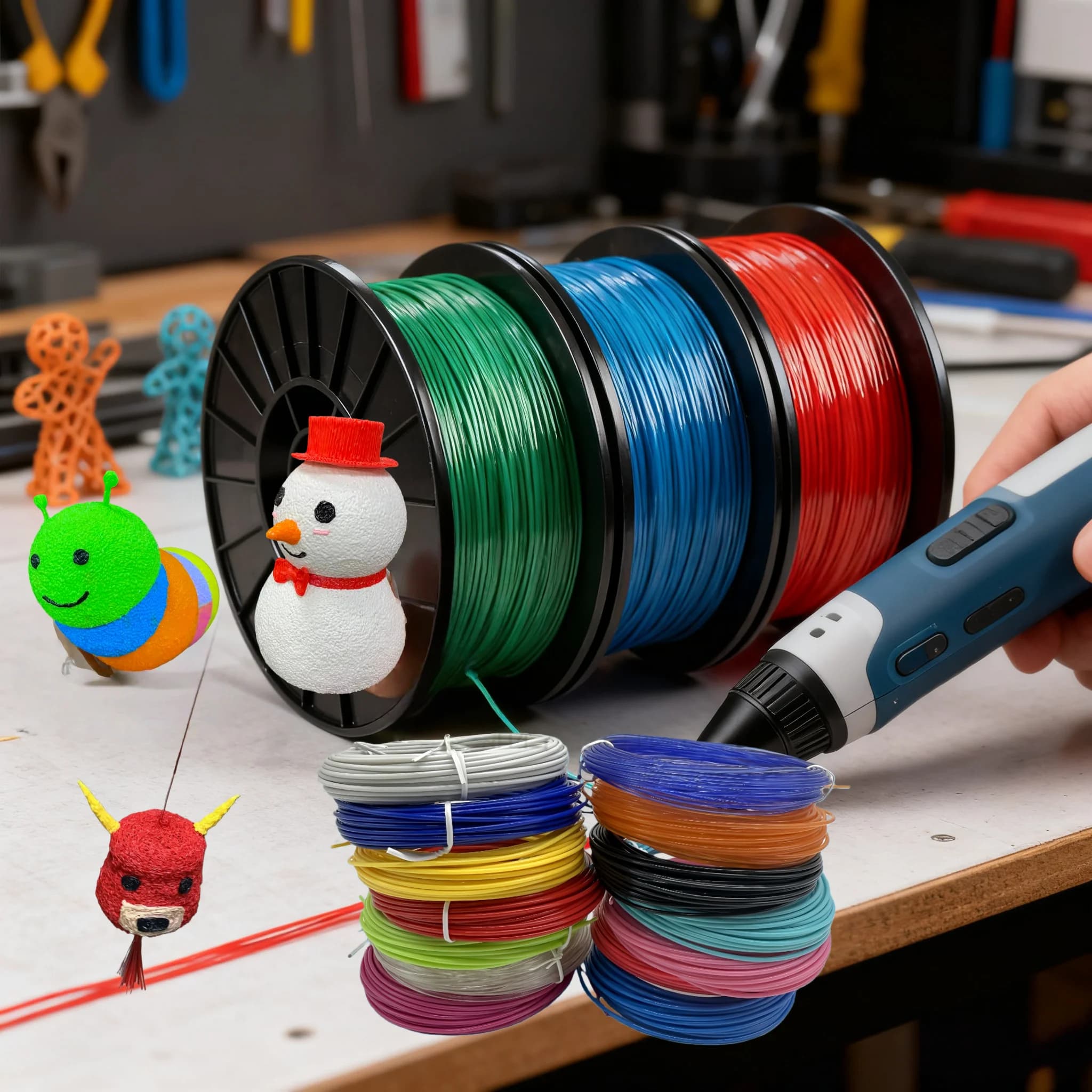 3D 50M/100M/200M Filament Refill PLA 3D Colorful Printing Pen 3D Printing Pen Filament Material High Accuracy Printing Pen
