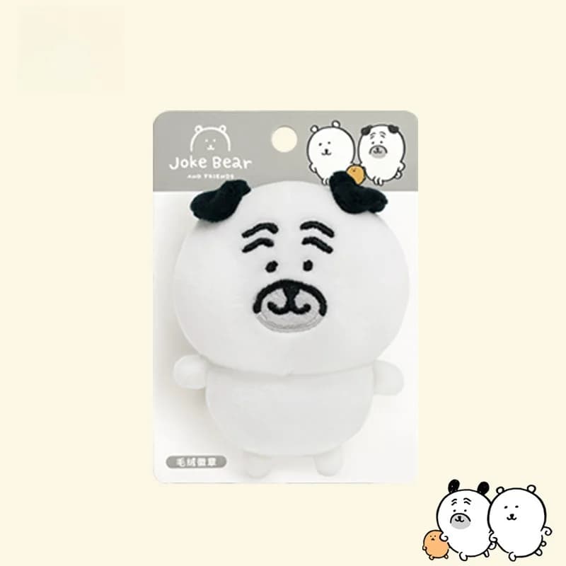 Adorable Portable Bear Emblem Doll Pendant Bag Toy for Girls Original Version Plu Bear Doll Funny Self-Depreing Gift