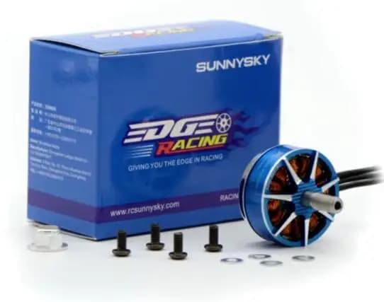 SunnySky R2305 2480Kv Brushless Motor 7075-T10 aluminum material and titanium alloy shaft, EZO bearing, for RC drone plane