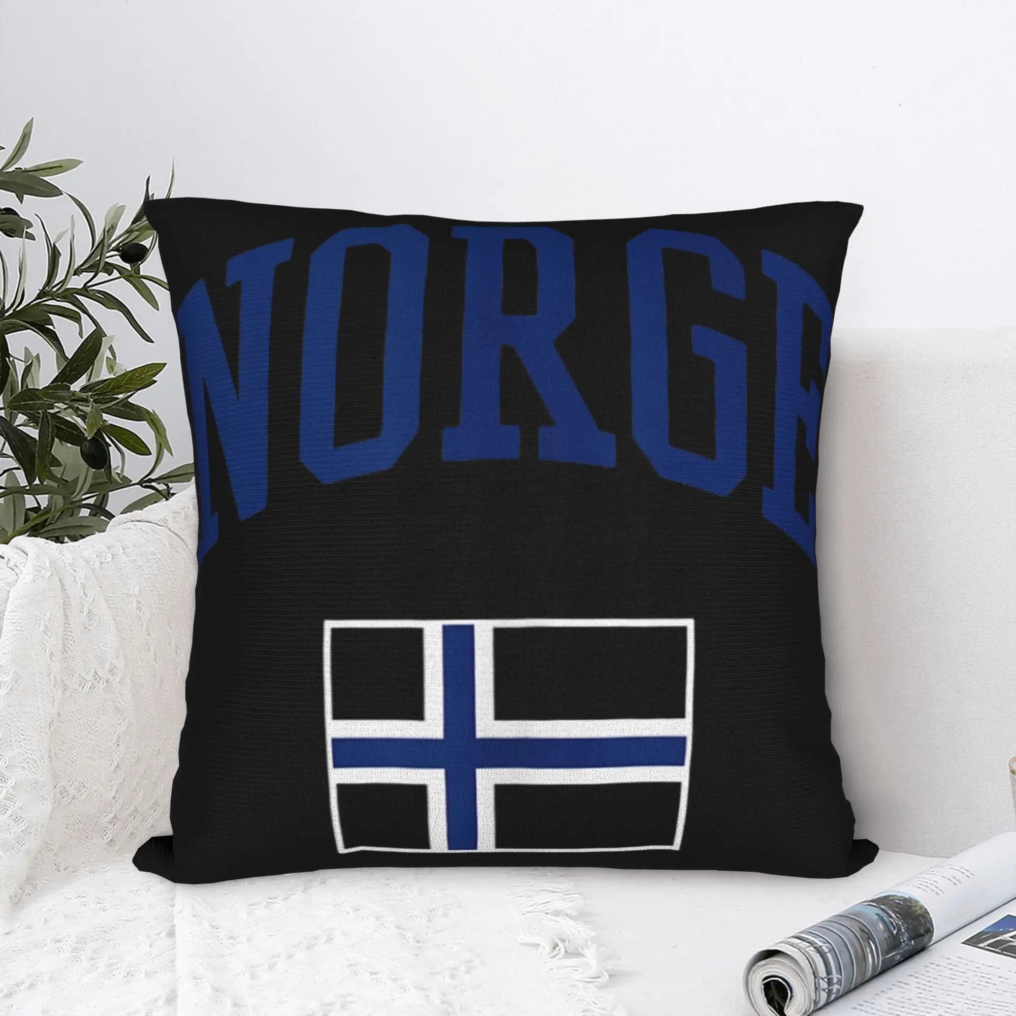 Pillow Case Norge Culture Norway Flag Design Pillow Cover For Sofa Home Decor Fashion Pillowcases