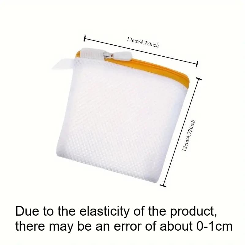 3pcs Laundry Bags - Thickened Polyester Mesh, Easy Storage, Zipper Closure, Ideal for Delicates, Modern Minimalist Design