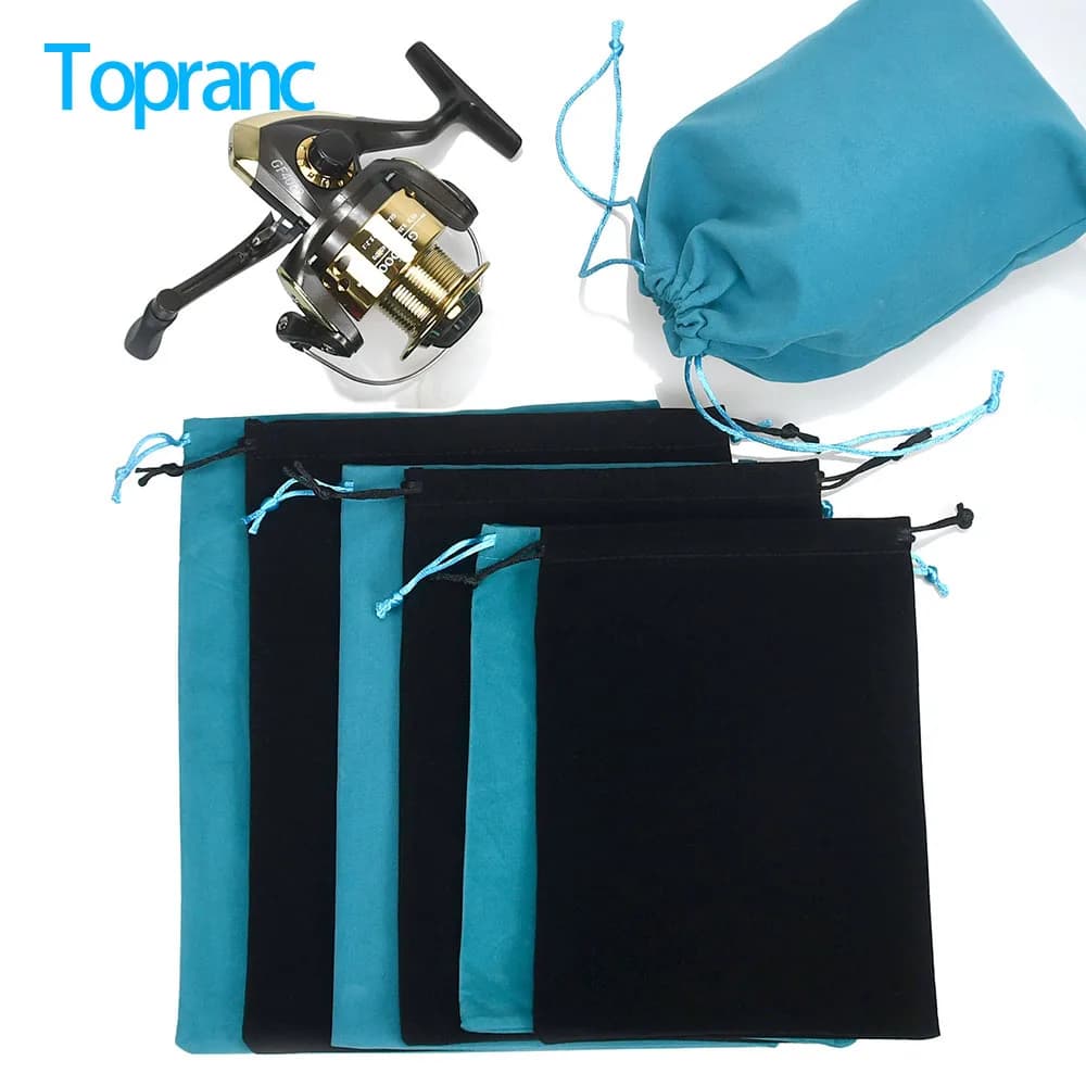 Attrezzatura da pesca Accessori per attrezzi da pesca Custodia per ruote Borsa per mulinello da pesca Borsa per mulinello con coulisse portatile Proteggi mulinello