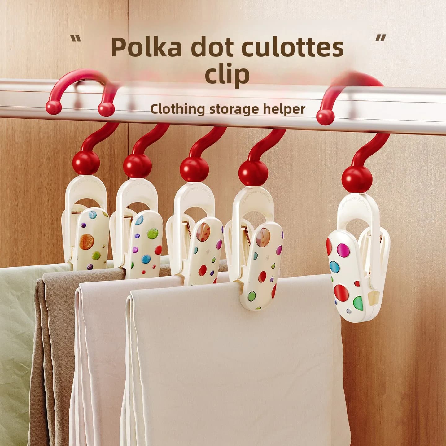 Clip in Plastica Colorata Dopamine, Girevoli e Multifunzionali, per Cappelli e Abbigliamento, Ganci Espositivi per Armadio, Mollette Appendiabiti