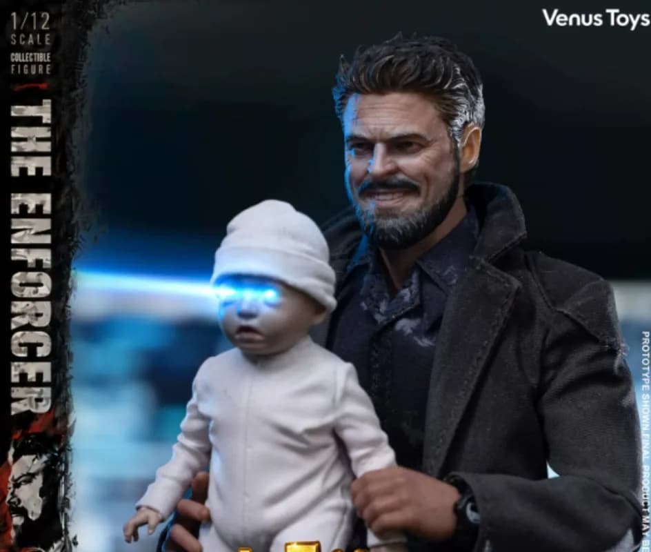 Venus Toys 1/12 Oi Xia Enforcer VET003 LED Light-up Head Sculpture Movable Figure