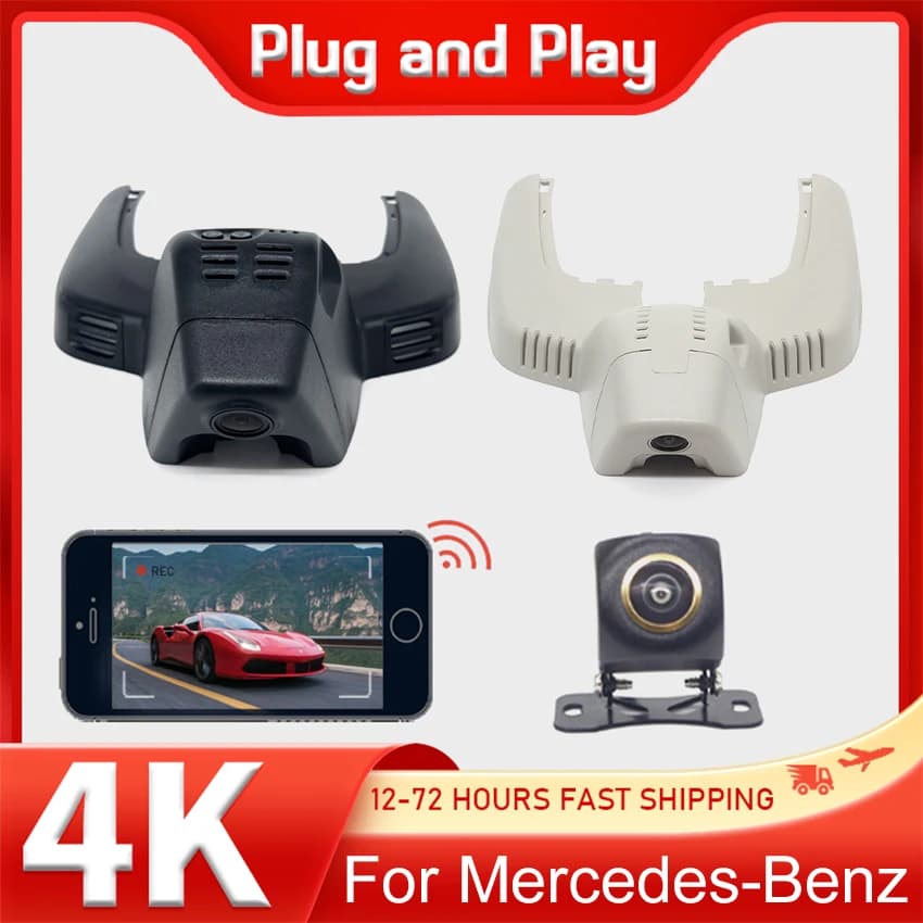 4K Wifi 3840*2160 Car DVR Dash Cam Camera recorder for Mercedes-Benz MB GLE 300D 350 W167 GLE300D GLE350 2019-2022 Dashcam