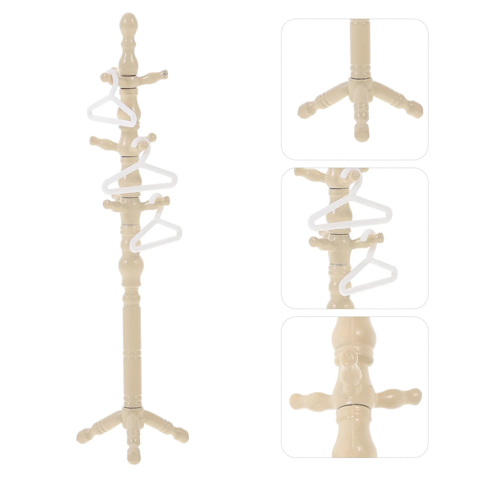 Mini Clothes Rack Thick Plastic Clothes Hanger Stable Stand for House Garment Rack Display Storage Hanger