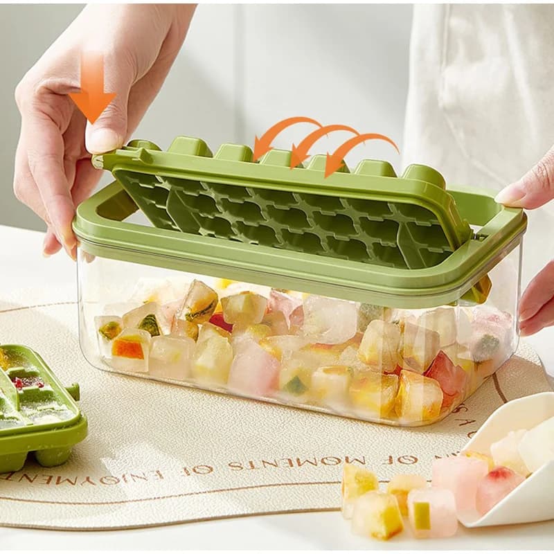 Stampo in Silicone per Cubetti di Ghiaccio e Gelato, Utensile da Cucina per Raffreddare Whisky, Soda e Succhi, Gadget Utile per Casa e Bar