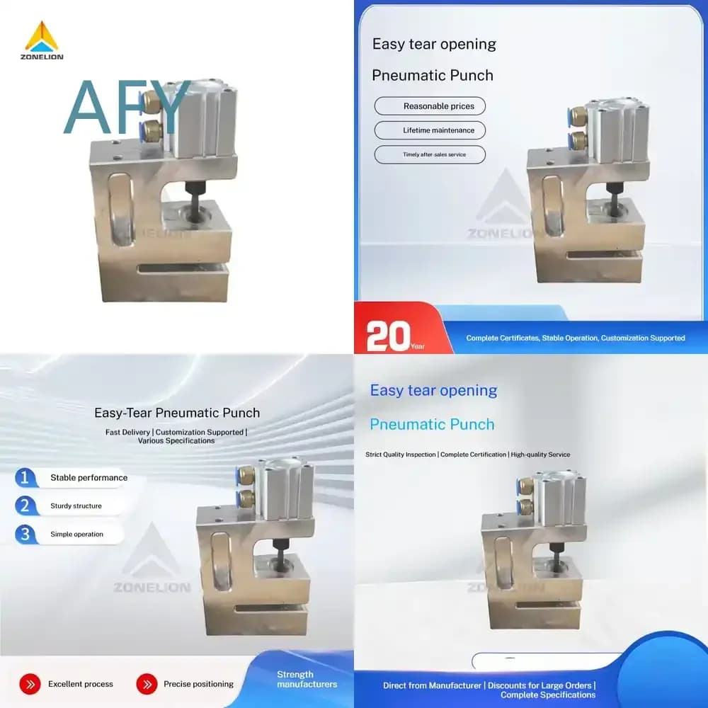 Pneumatic Bag Punching Machine Accessories for Small Round Hole Drilling Tool