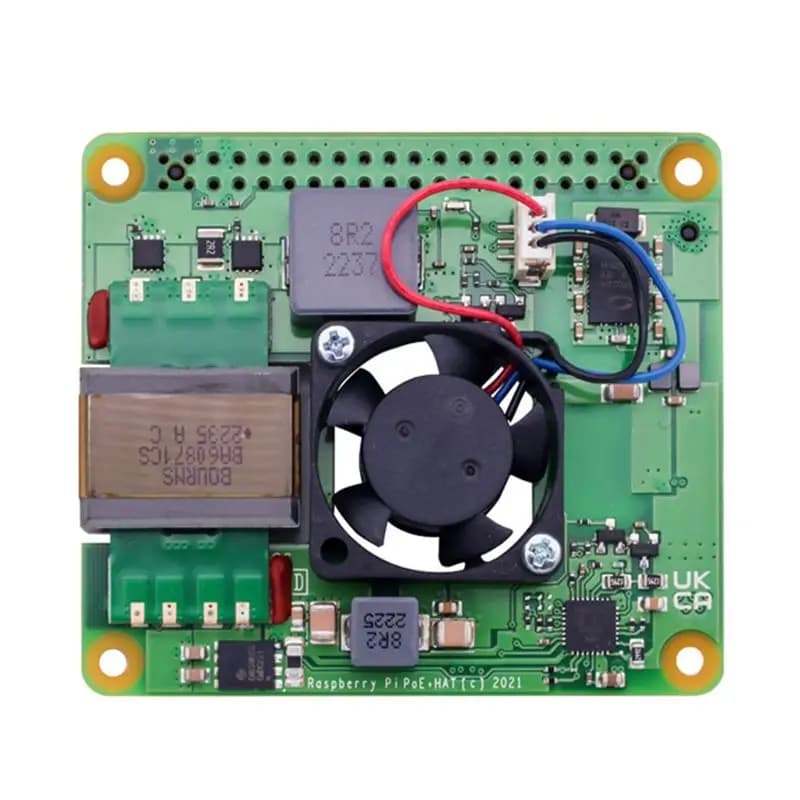 Sensitive Expansion Card Module for Raspberry Pi 4 and 3 B+ PoE+ HAT, Supports Power Over Ethernet 802.3Af/At