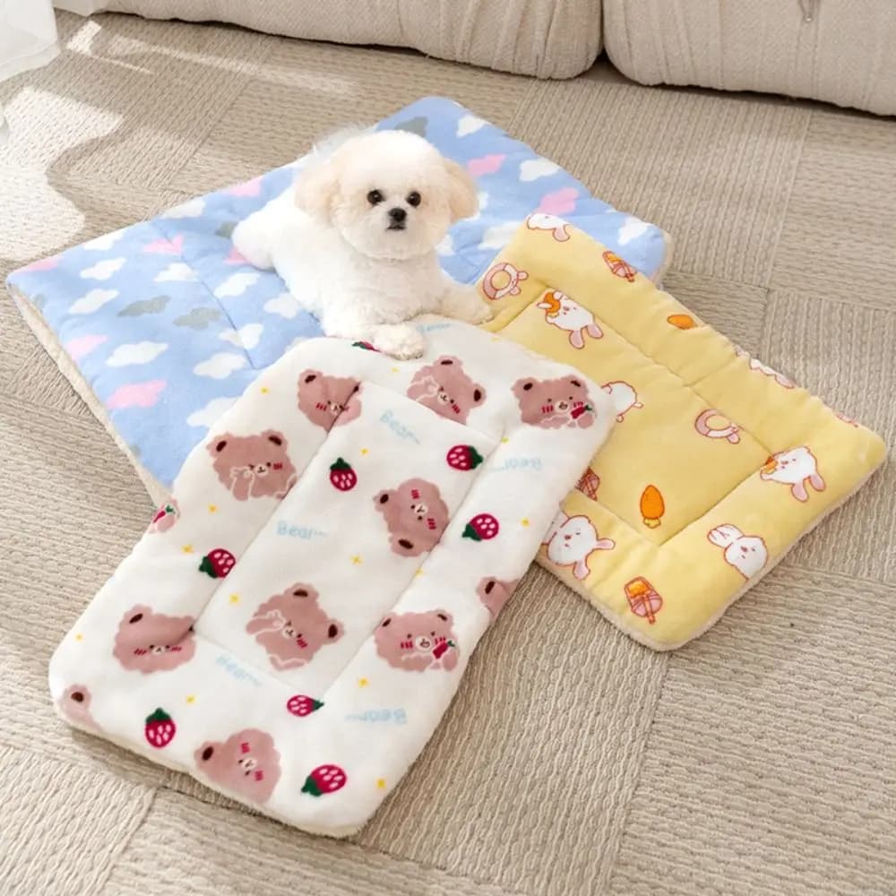 Nuova morbida coperta per animali domestici, coperta per cani in flanella spessa, cuscino caldo per dormire, per animali domestici