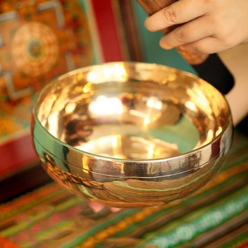 Luxury Nepal Singing Bowl Handmade Glossy Brass Professional Tibetan Bowls Yoga Meditation Buddha Sound Healing Instrument Gifts