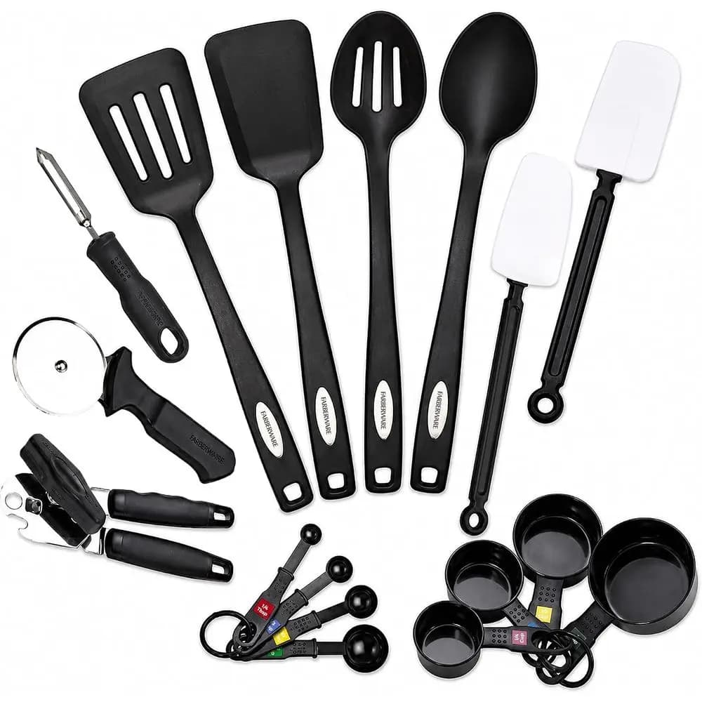 Classic 17-Piece Tool and Gadget Set | Tool & Gadget Assorent, Turners, Spoon, Prep Gadgets & Measuring Sets or Cooking, Bg & oo