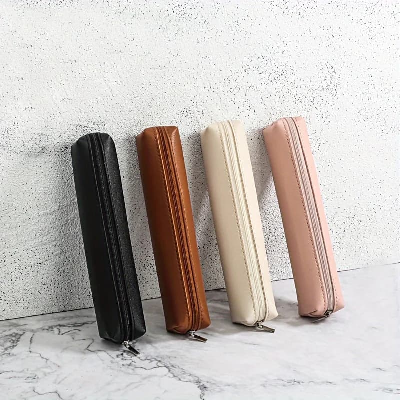Astuccio per matite mini da 1 pezzo, astuccio per matite in ecopelle di alta qualità: la combinazione perfetta di moda e funzionalità