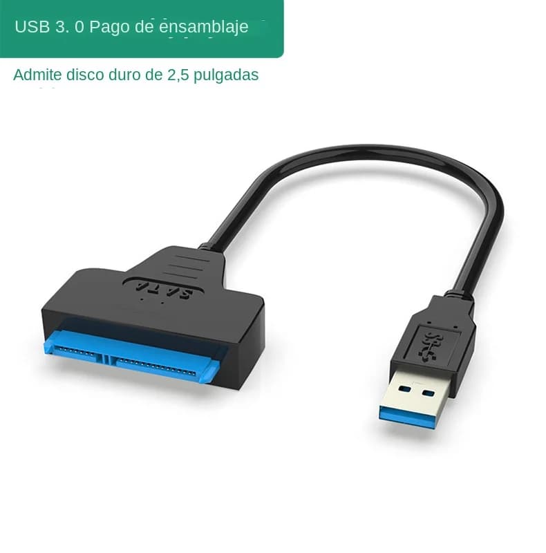 Cavo USB da SATA a USB 3.0 / 2.0 fino a 6 Gbps per HDD SSD esterno da 2,5 pollici, adattatore a 22 pin da SATA a SATA III per PC.