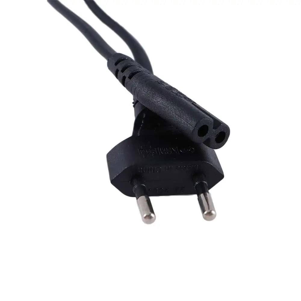 Cavo di alimentazione da 0,6 m per laptop, stampanti, fotocamere, con connettore a forma di 8, da C7 a Euro 2 pin, per l'UE