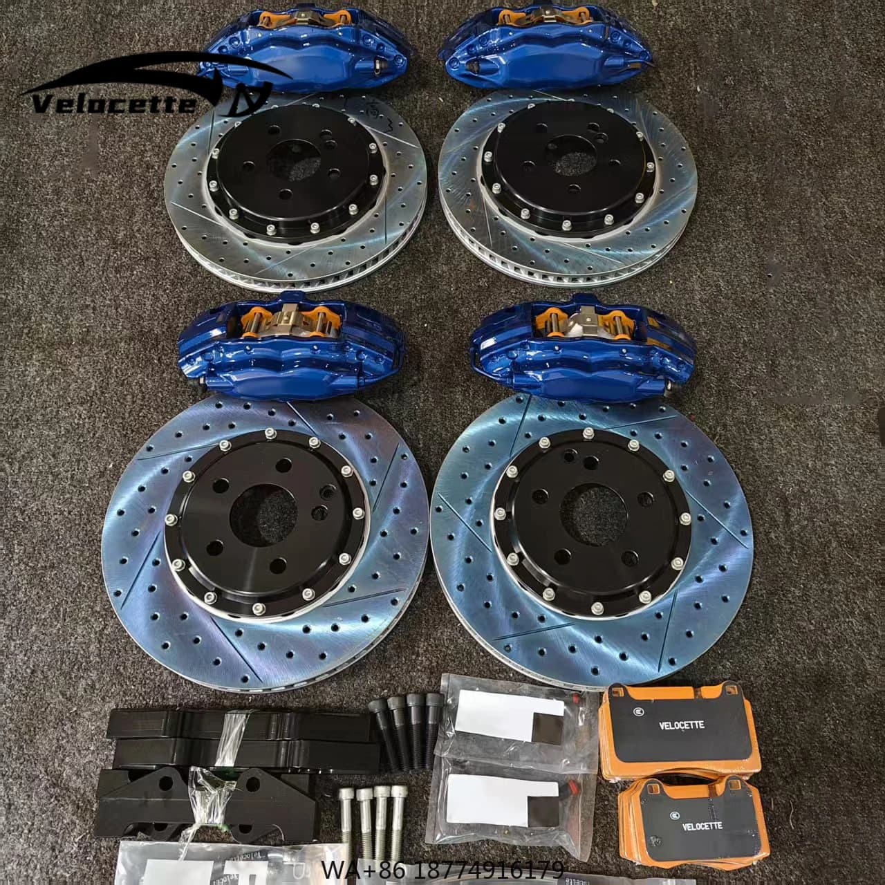 F50 4 Piston Front Brake Kit with Custom Logo 330-355mm 17/18 Pulsar GTI-R MX-6 GD