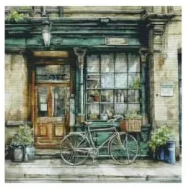 Flower Shop Sewing 16CT 18CT 14CT Unprinted Cross Stitch Kits Embroidery Art DIY Handmade Needlework Home Decor