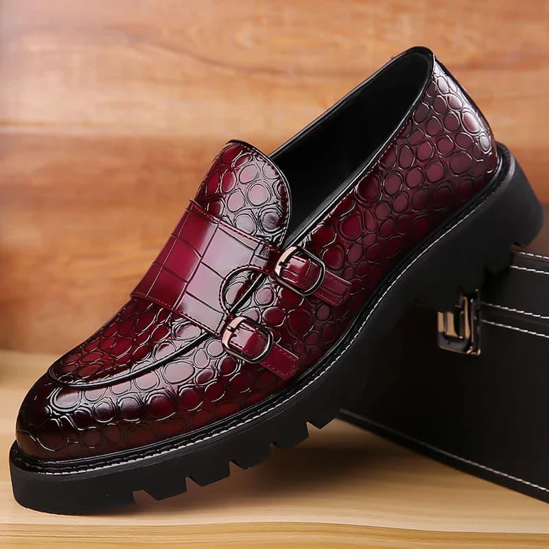 Mocassini Slip-On da Uomo Trendy Traspiranti con Suola Morbida per Lavoro e Feste - 2996