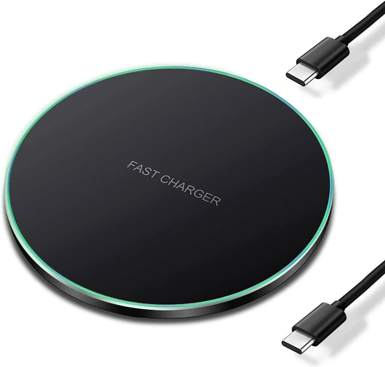 Cavo di tipo C a C per caricabatterie wireless con luce a LED per iPhone 17 16 15 14 13 12 11 Pro Max Stazione di ricarica rapida Samsung Xiaomi