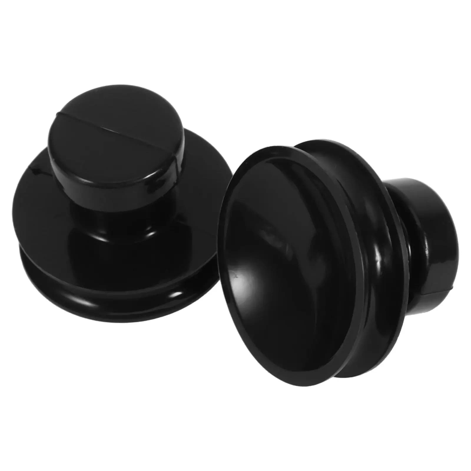2 Pcs Suction Cups Singing Bowl Stabilizer Replacement Accessories Rubber for Bowls Portable Black Handles