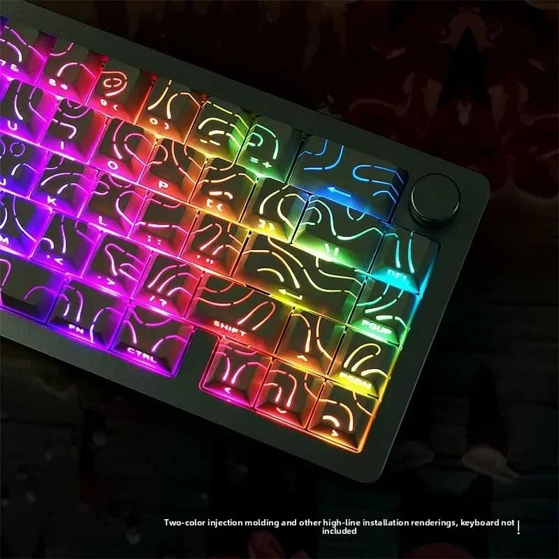2025 Per MX Gamer Tastiera Meccanica Copritasti Topografiche Versione 4.0 Shine Attraverso 98 Tasti PBT Cherry Profilo Stampa Laterale Retroilluminato